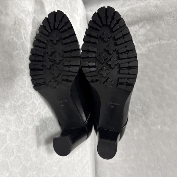 Matiko Emma Boots Black Leather Lace Up Heeled US Size: 7.5-8 (EU 38) Whimsical - Picture 5 of 12